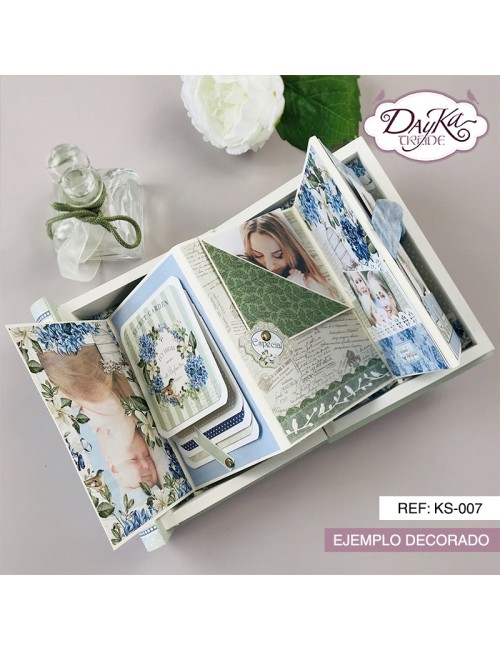 kit scrapbooking - caja libro "una gran mujer"