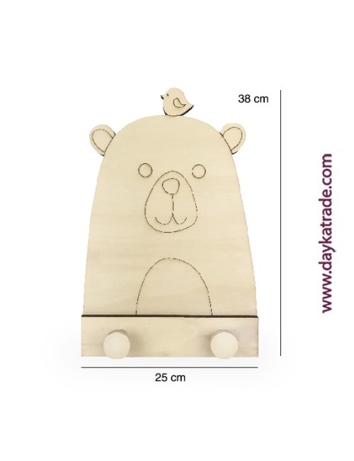 perchero infantil oso