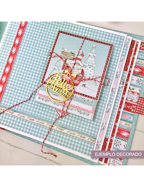 kit álbum scrapbooking: especial Navidad