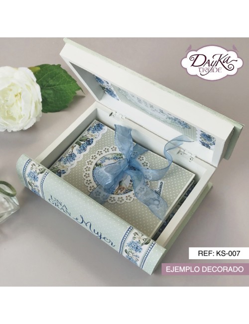 kit scrapbooking - caja libro "una gran mujer"