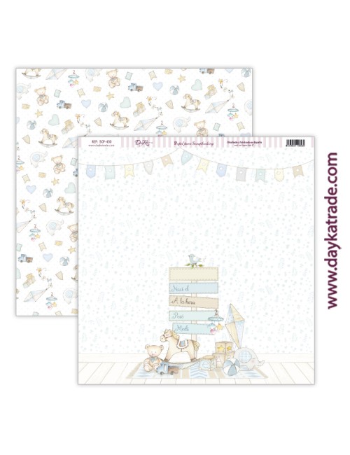 kit scrap bebé "Ha nacido una estrella" niño