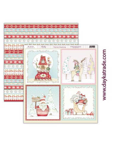 kit colección scrap "Contigo al Polo Norte" 12x12 pulgadas