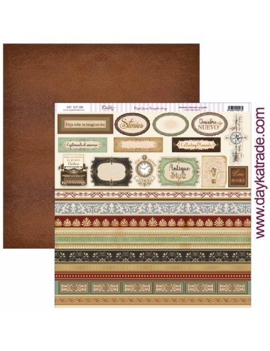 kit colección scrap "Antique Style?12x12 pulgadas