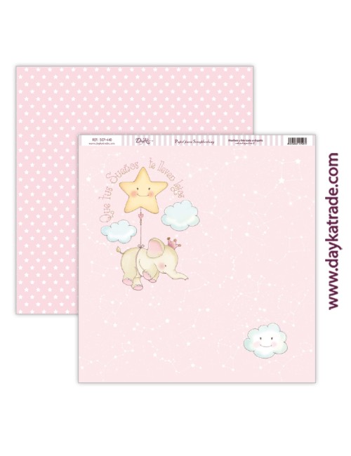 kit scrap bebé "Ha nacido una estrella" niña