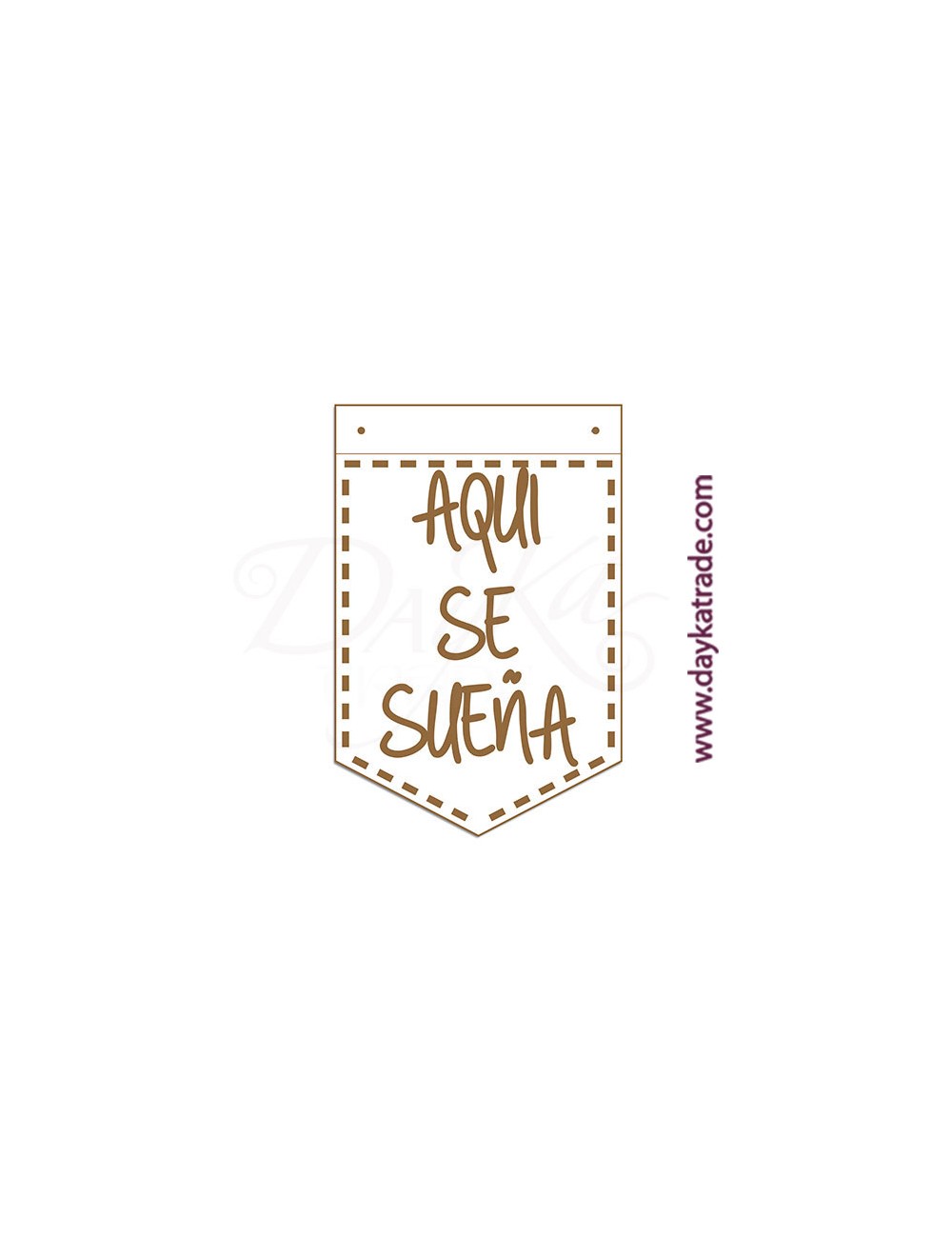 Banderín "aquí se sueña"