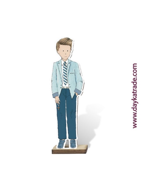 niño Comunión corbata con tela pre-diseñada