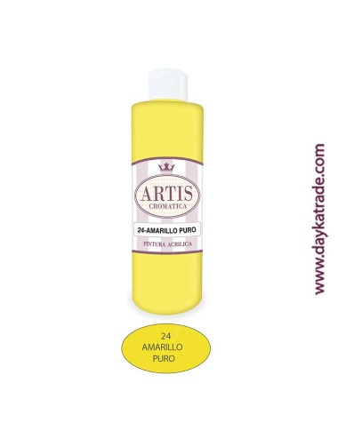 nº 24 amarillo puro pintura acrilica artis (250ml)