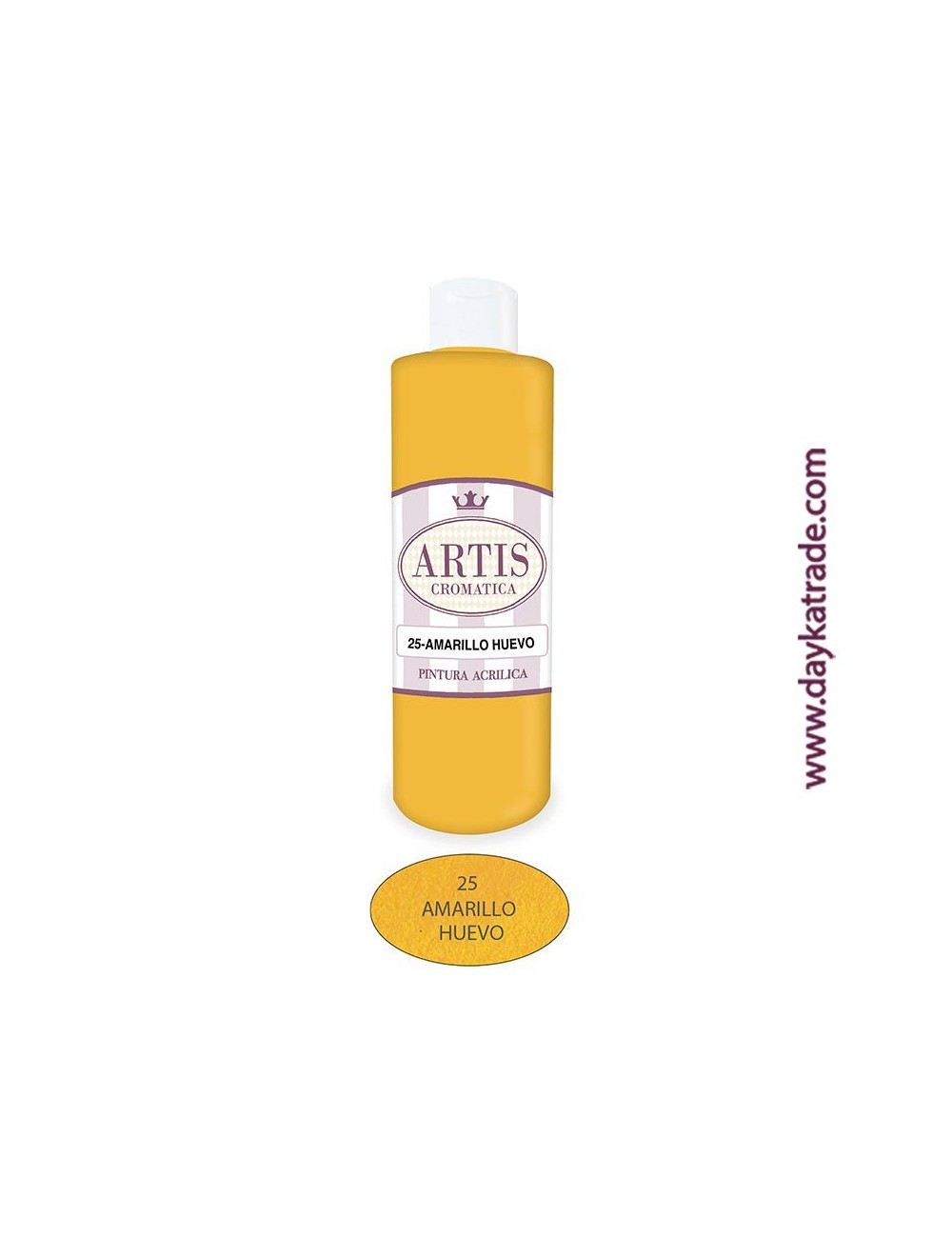 nº 25 amarillo huevo pintura acrilica artis (250ml)