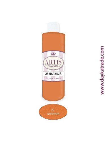 nº 27 naranja pintura acrilica artis (250ml)