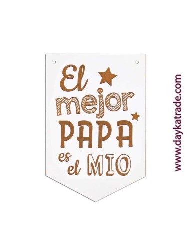 Banderín "el mejor papa es el mio".