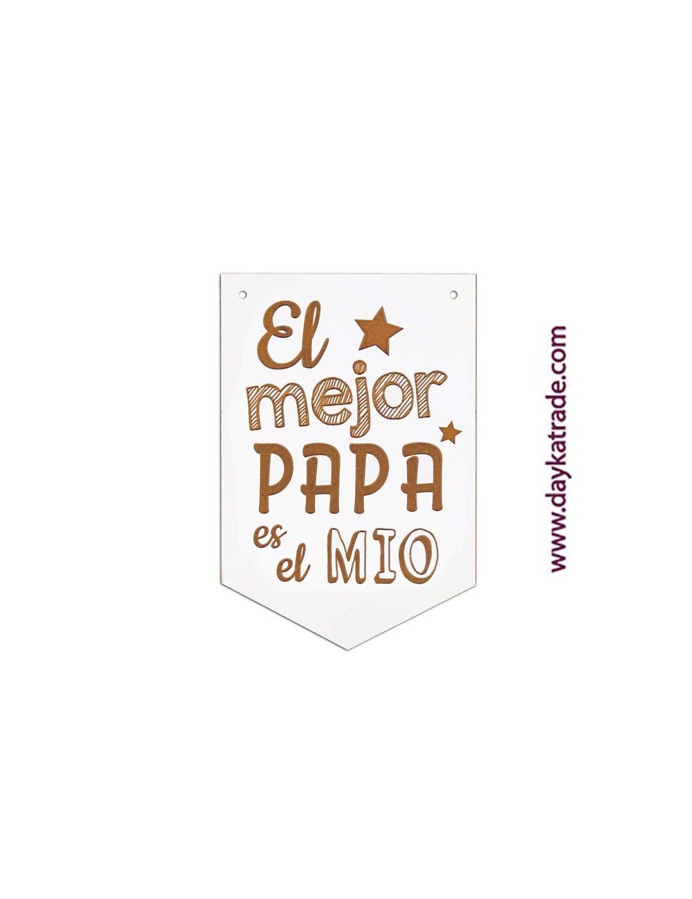 Banderín "el mejor papa es el mio".