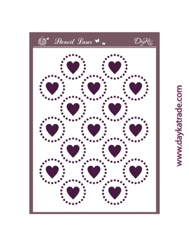 Stencil "corazónes"