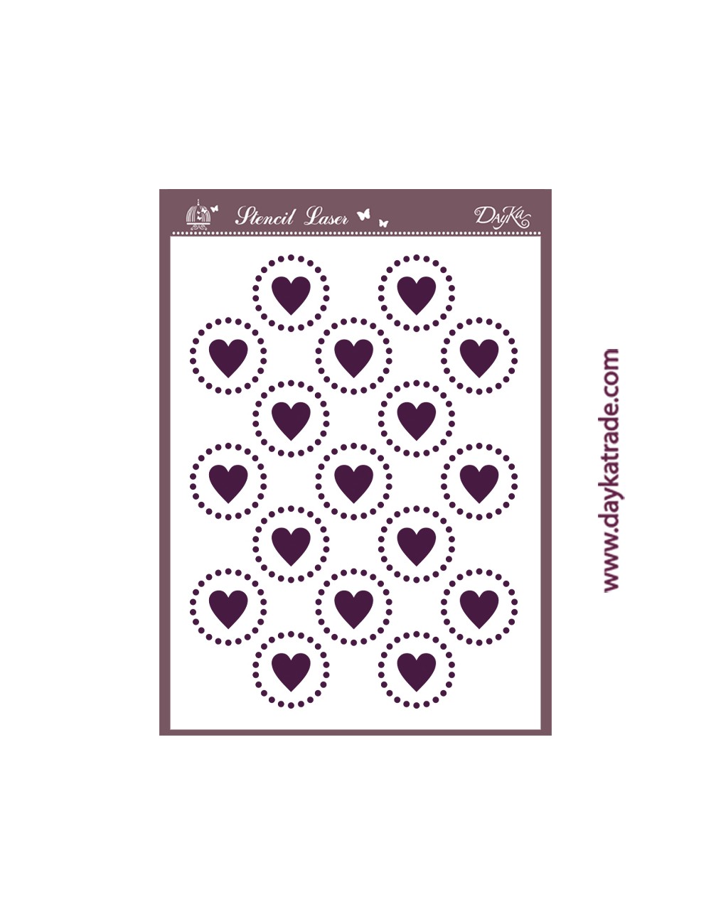 Stencil "corazónes"
