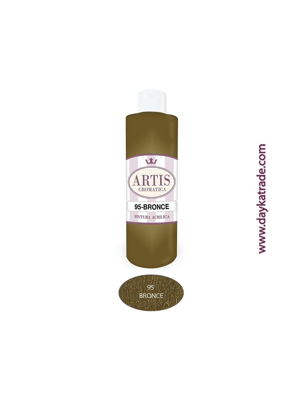 nº 95 bronce pintura acrilica artis (250ml) metalizada