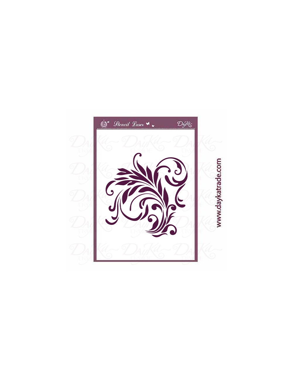 Stencil "filigrana espiga"