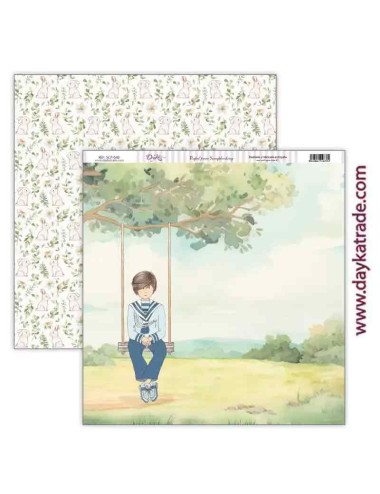 papel scrap niño marinero colección "En Comunión con la naturaleza"