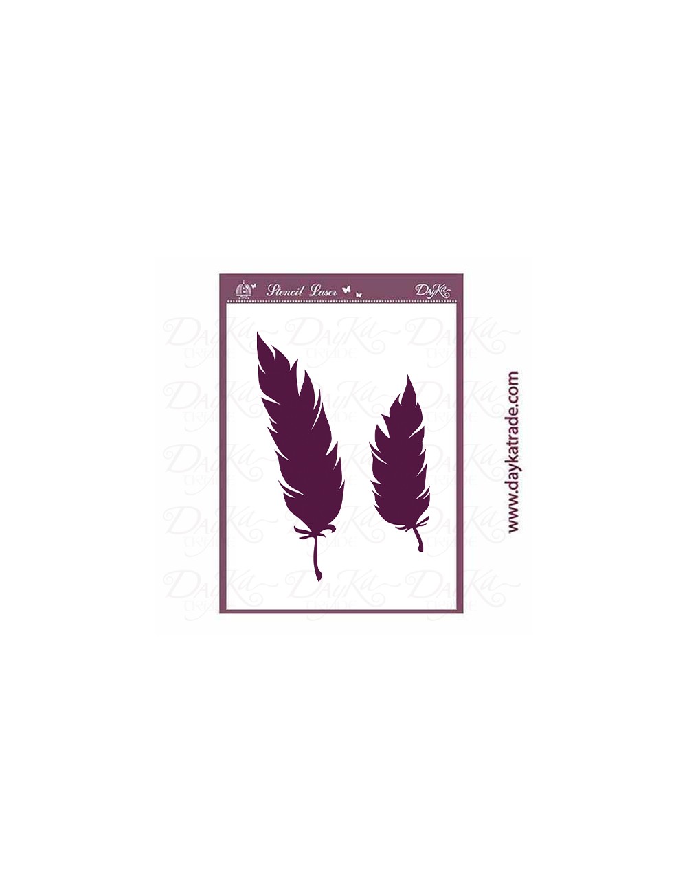 Stencil "plumas"