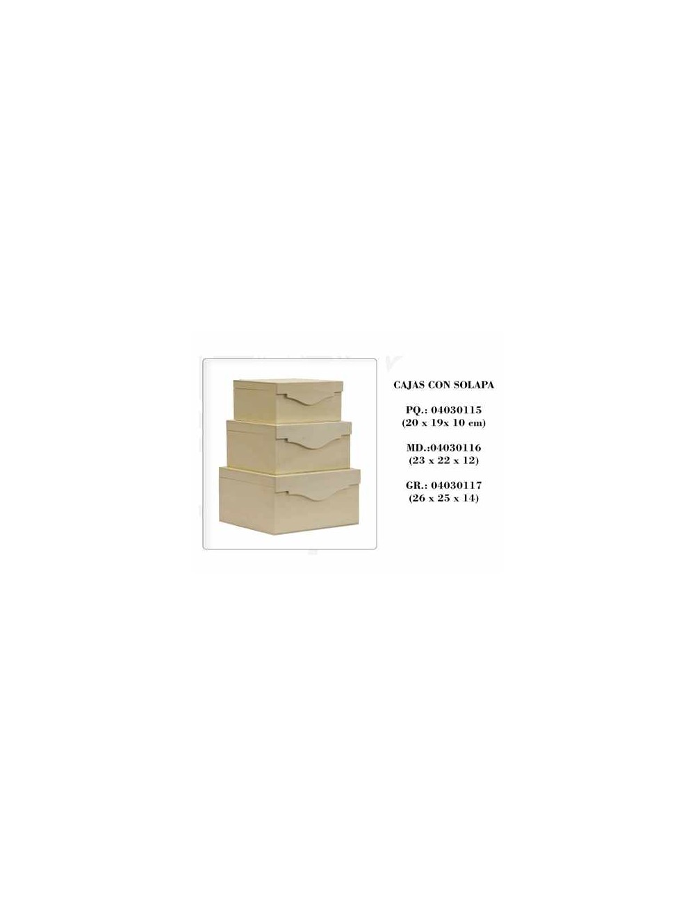 Cajas Con Solapa