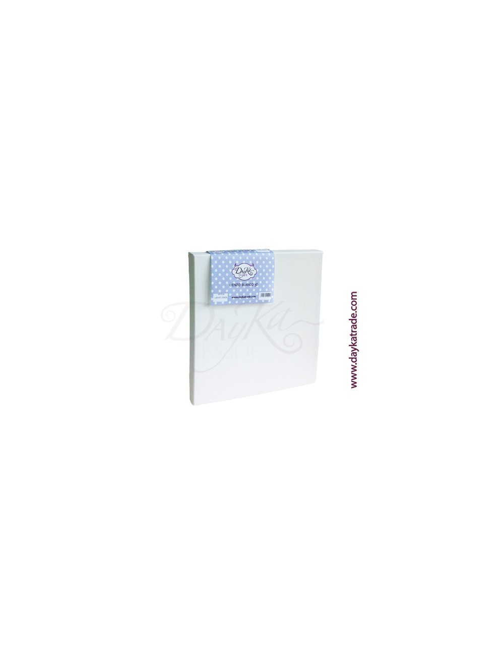 Lienzo Blanco 3D Cuadrados
