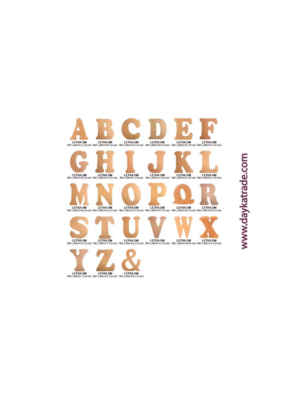 Letras Iniciales Para Poner De Pie De 10 Cm