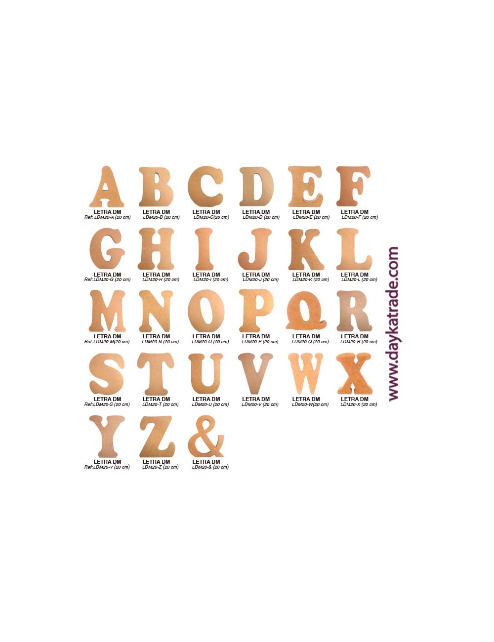 Letras Iniciales Para Poner De Pie De 20 Cm