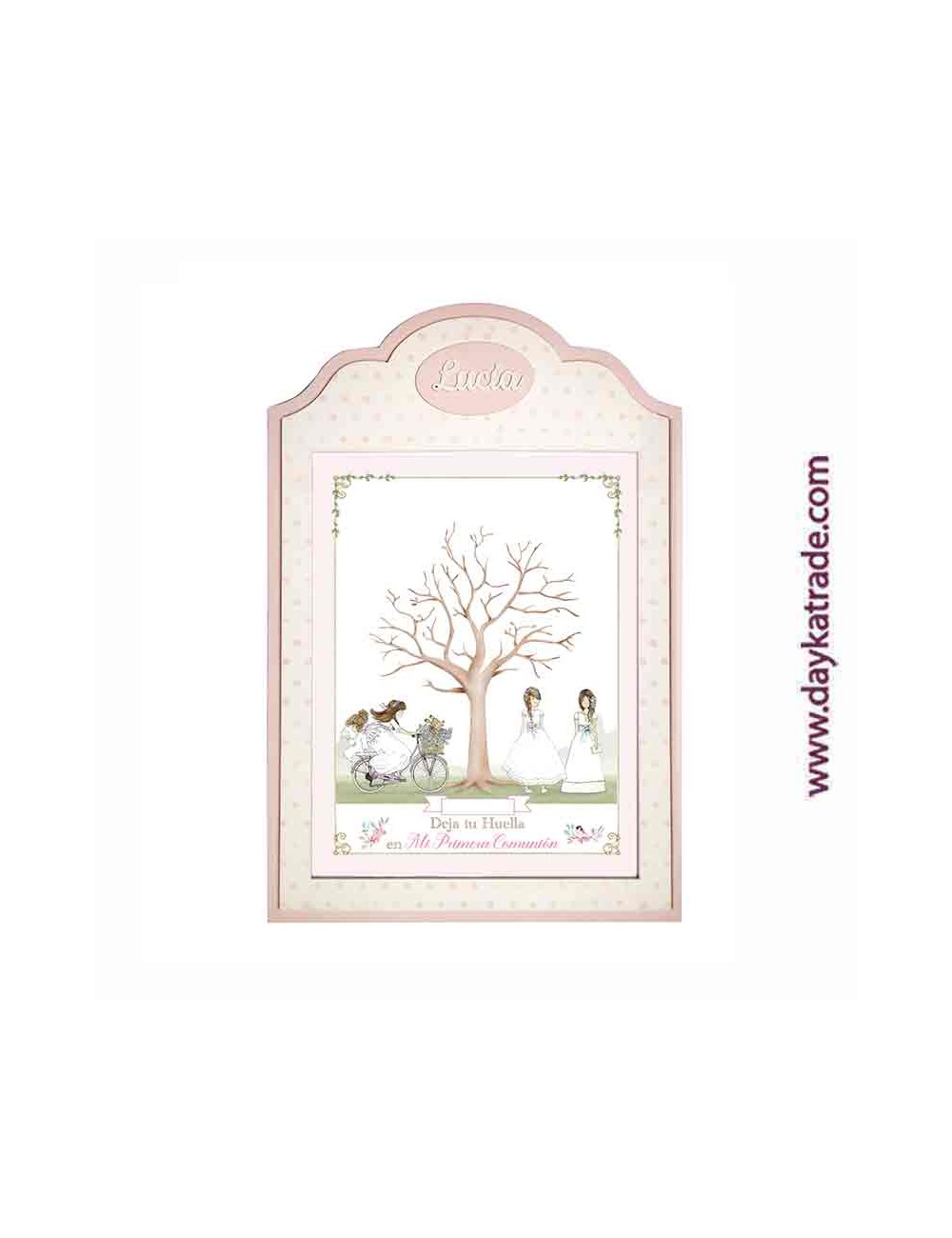 Árbol de huellas Comunión Niñas Con Marco