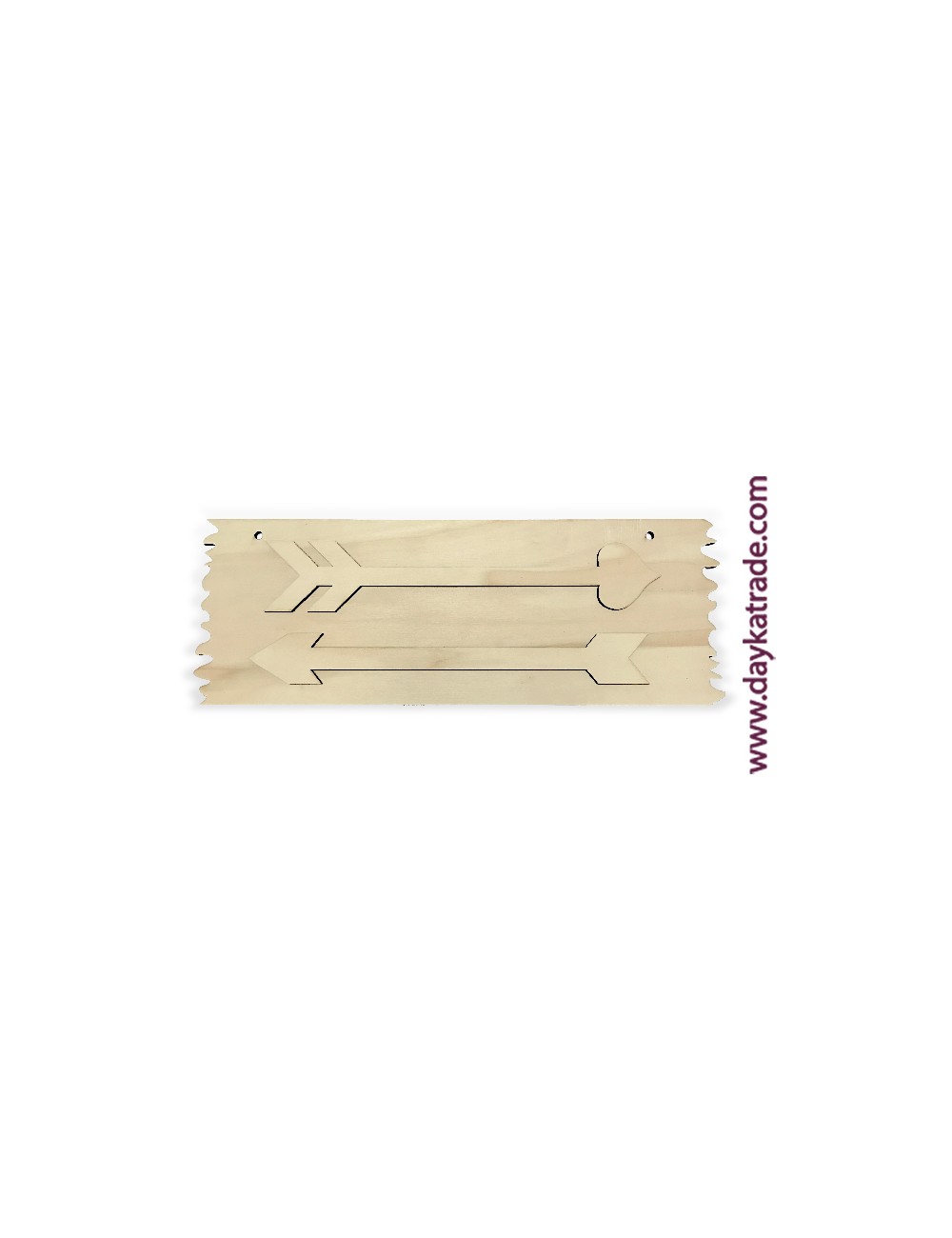 Cartel De Madera Con Flechas