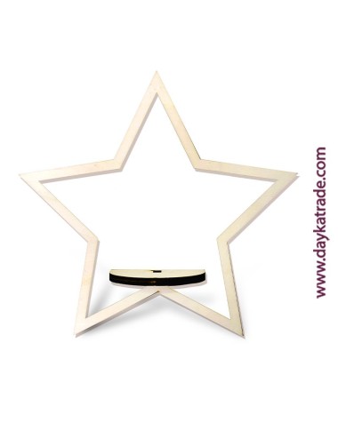 Estrella Para Pared Con Soporte Para Figuras