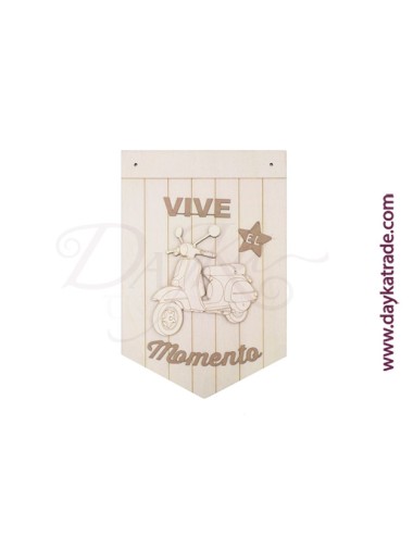 Banderín vespa vive el momento