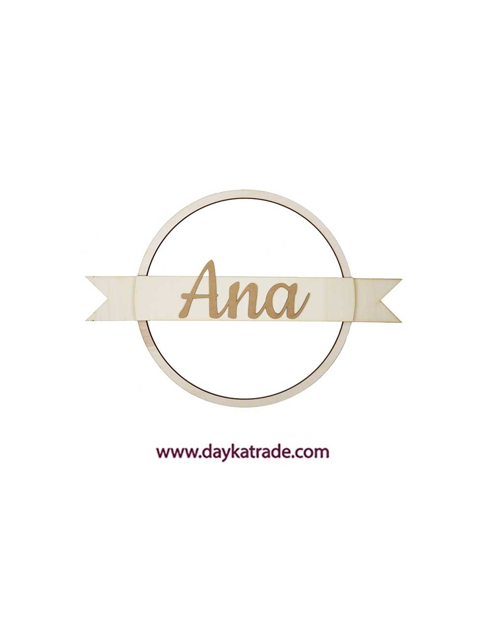 Aro Con Nombre Personalizado