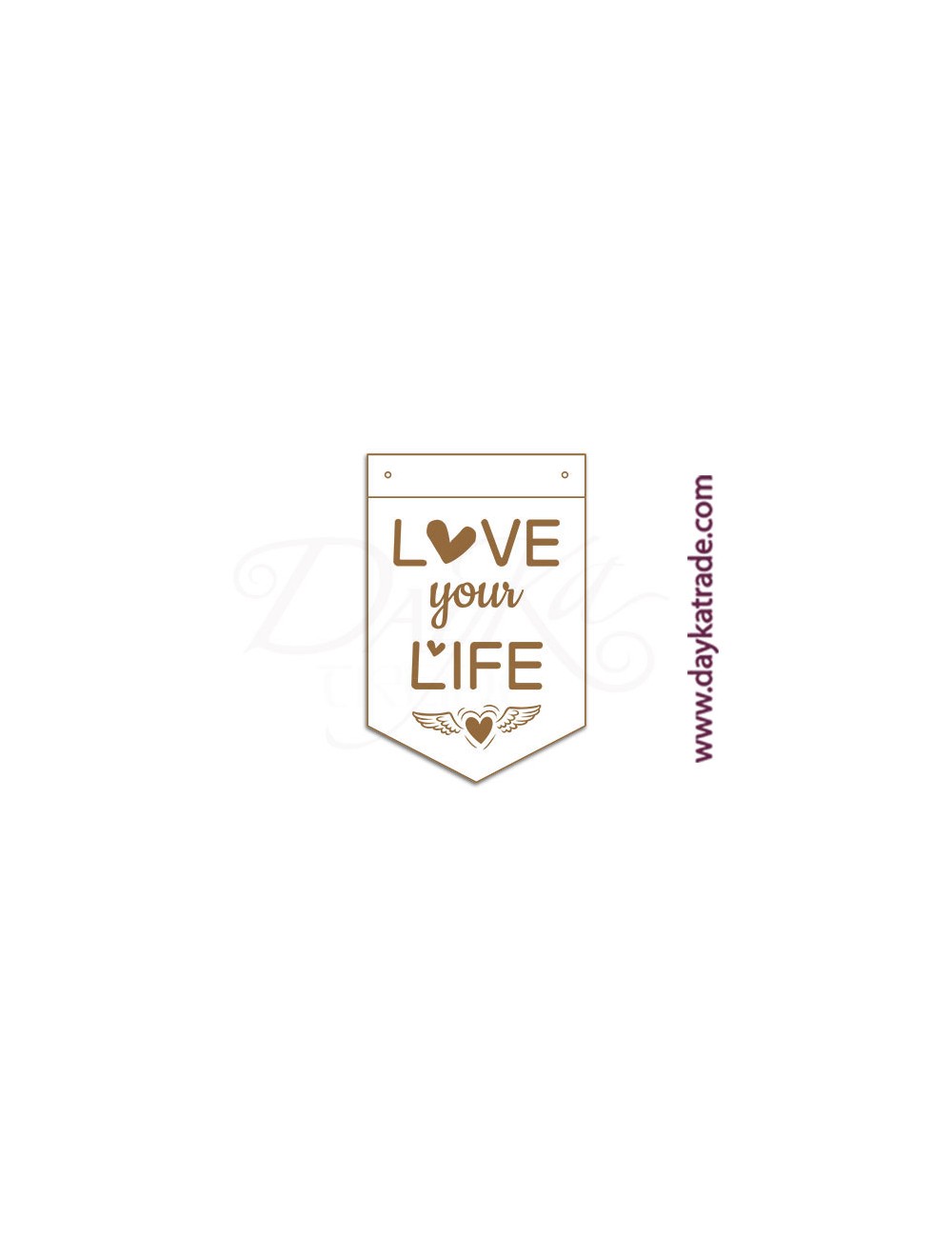 Banderín "love your life"