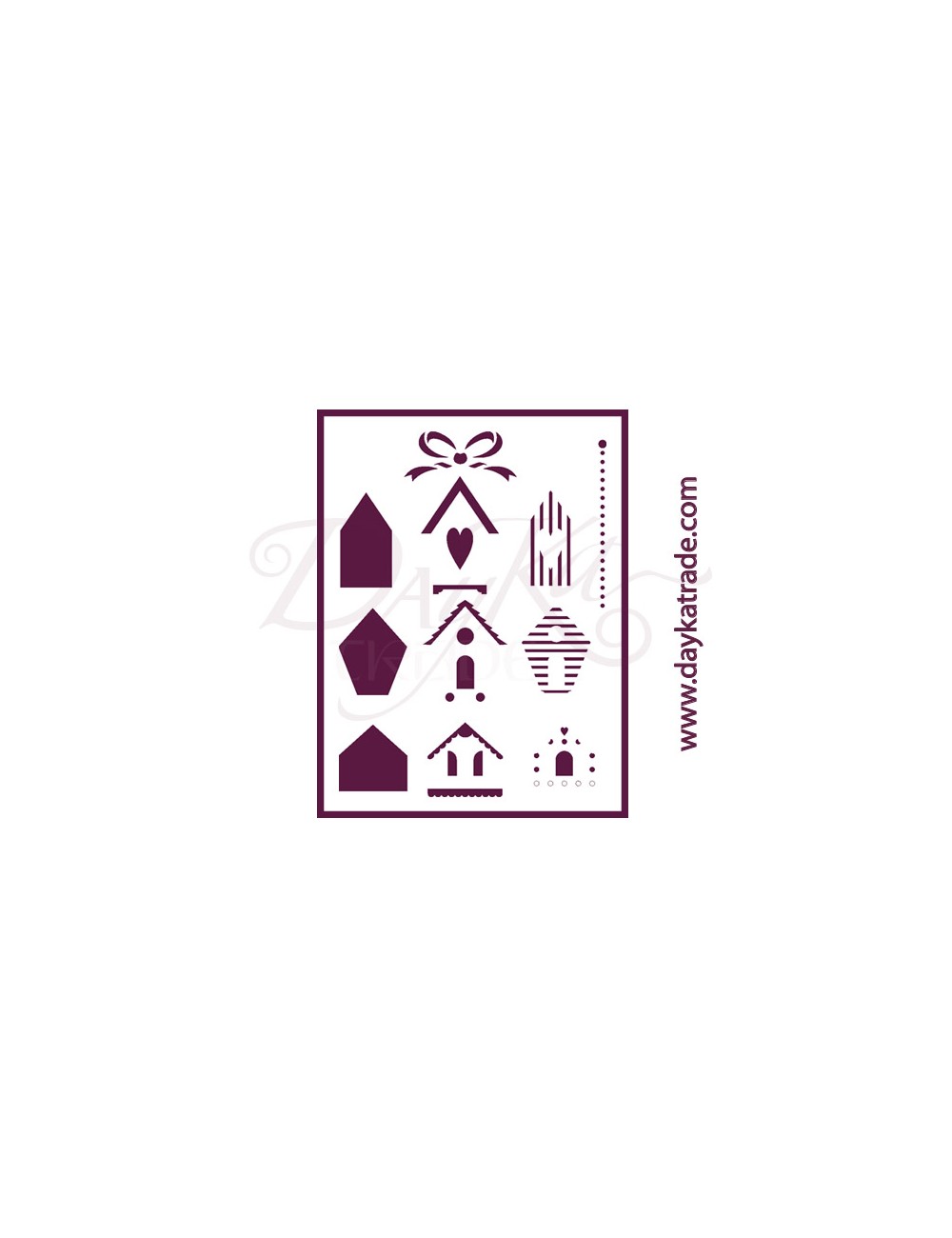 Stencil A3 dayka "casitas"