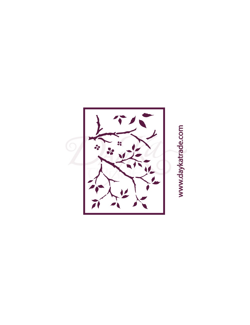 Stencil A3 dayka "fondo ramas"