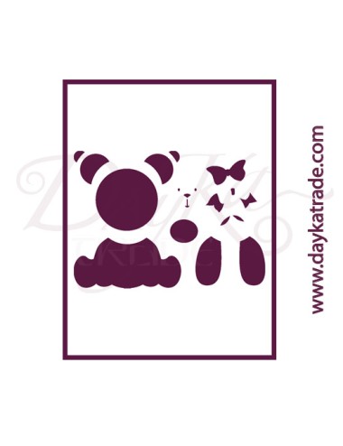 Stencil A3 dayka "oso"