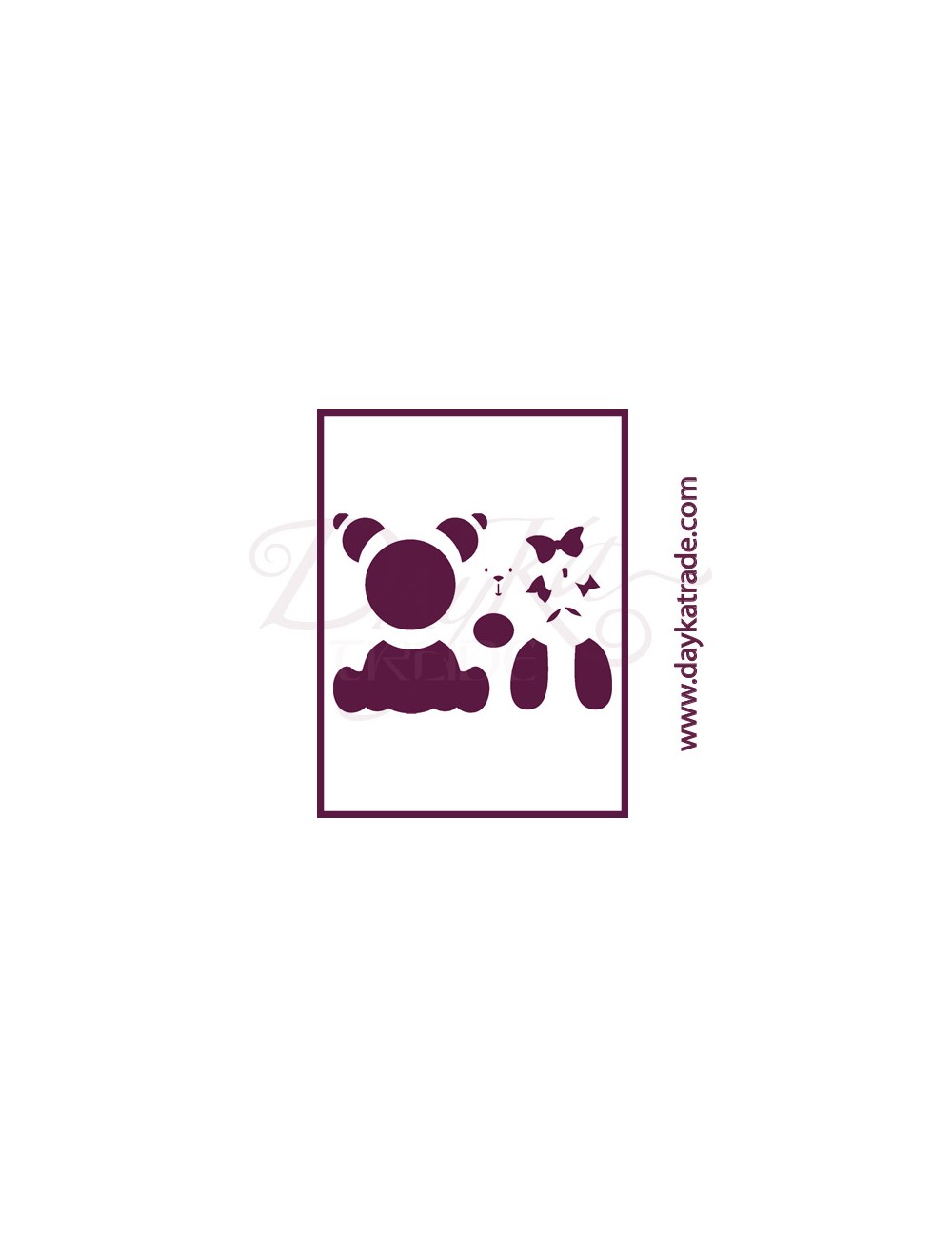 Stencil A3 dayka "oso"