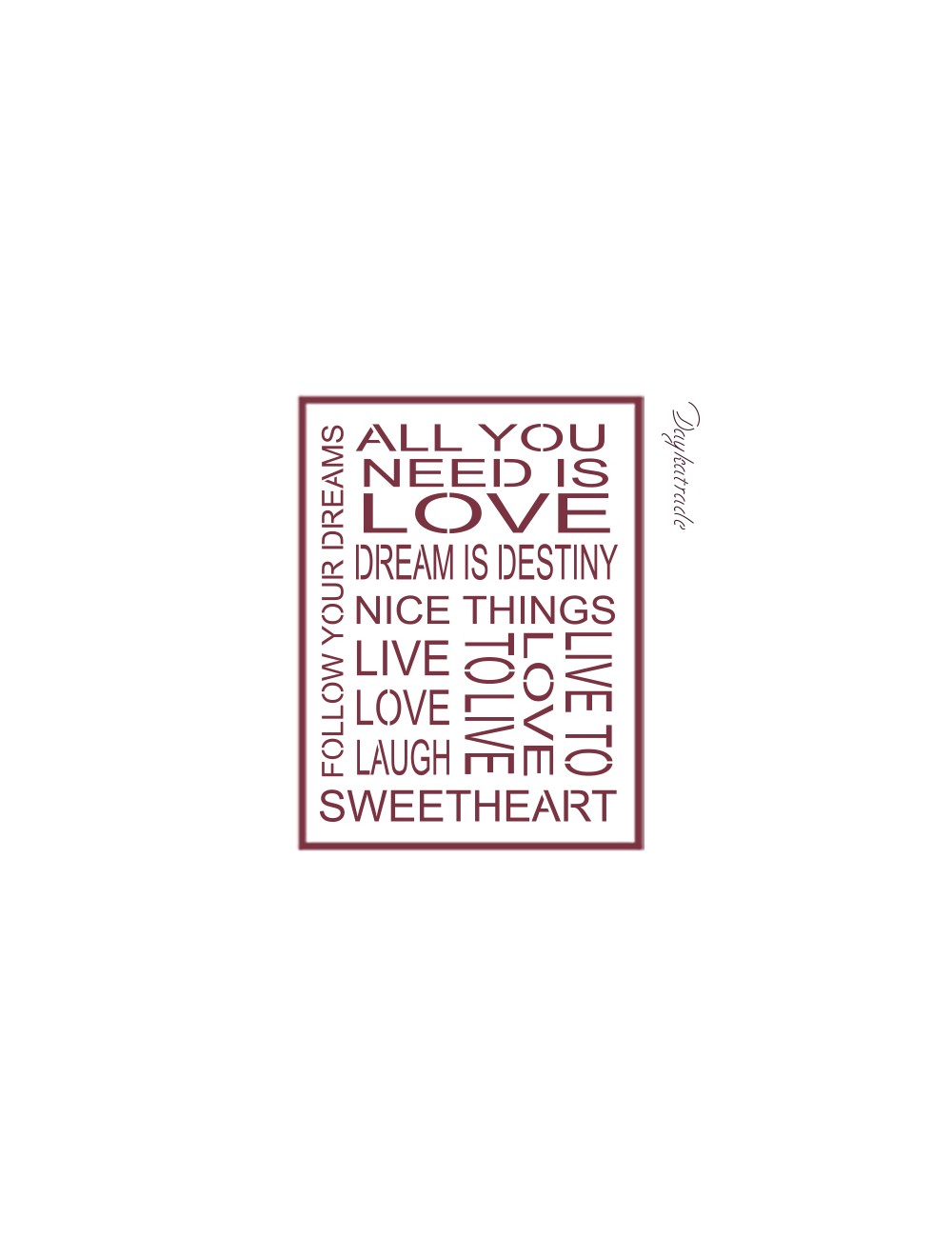 Stencil A3 dayka "texto"