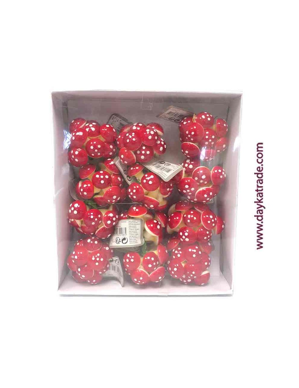 Caja con 12 ramilletes de setas