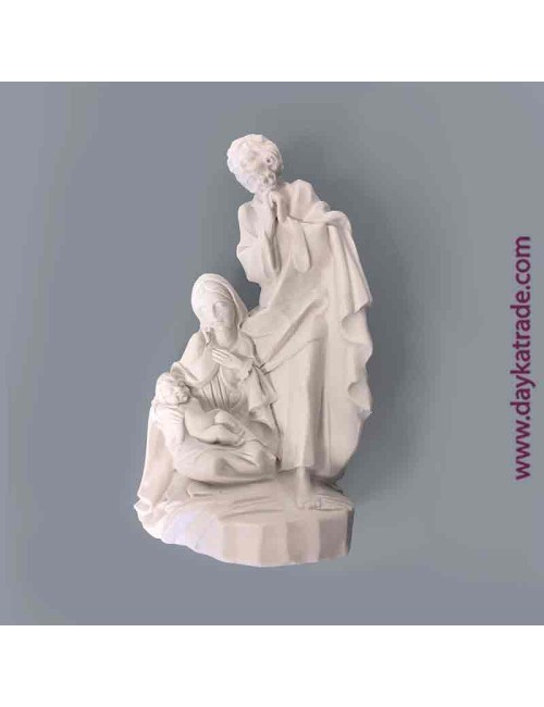 Nacimiento de marmolina rezando 18 cm
