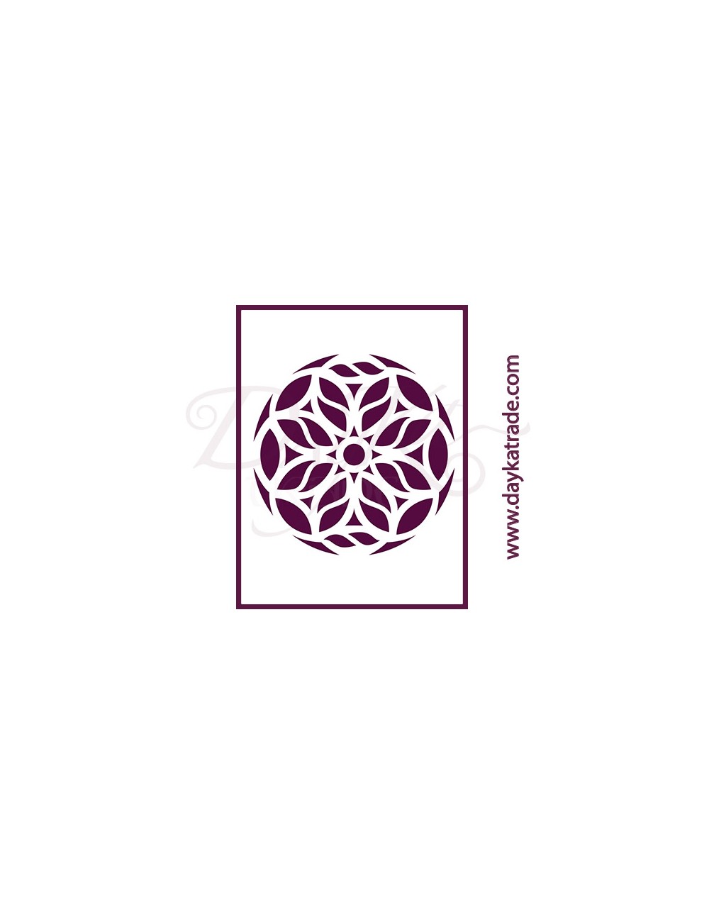 Stencil A3 dayka mandala