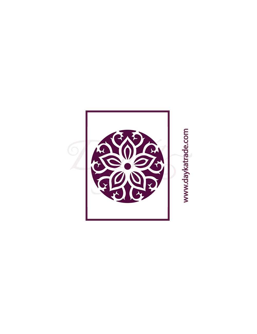 Stencil A3 dayka mandala