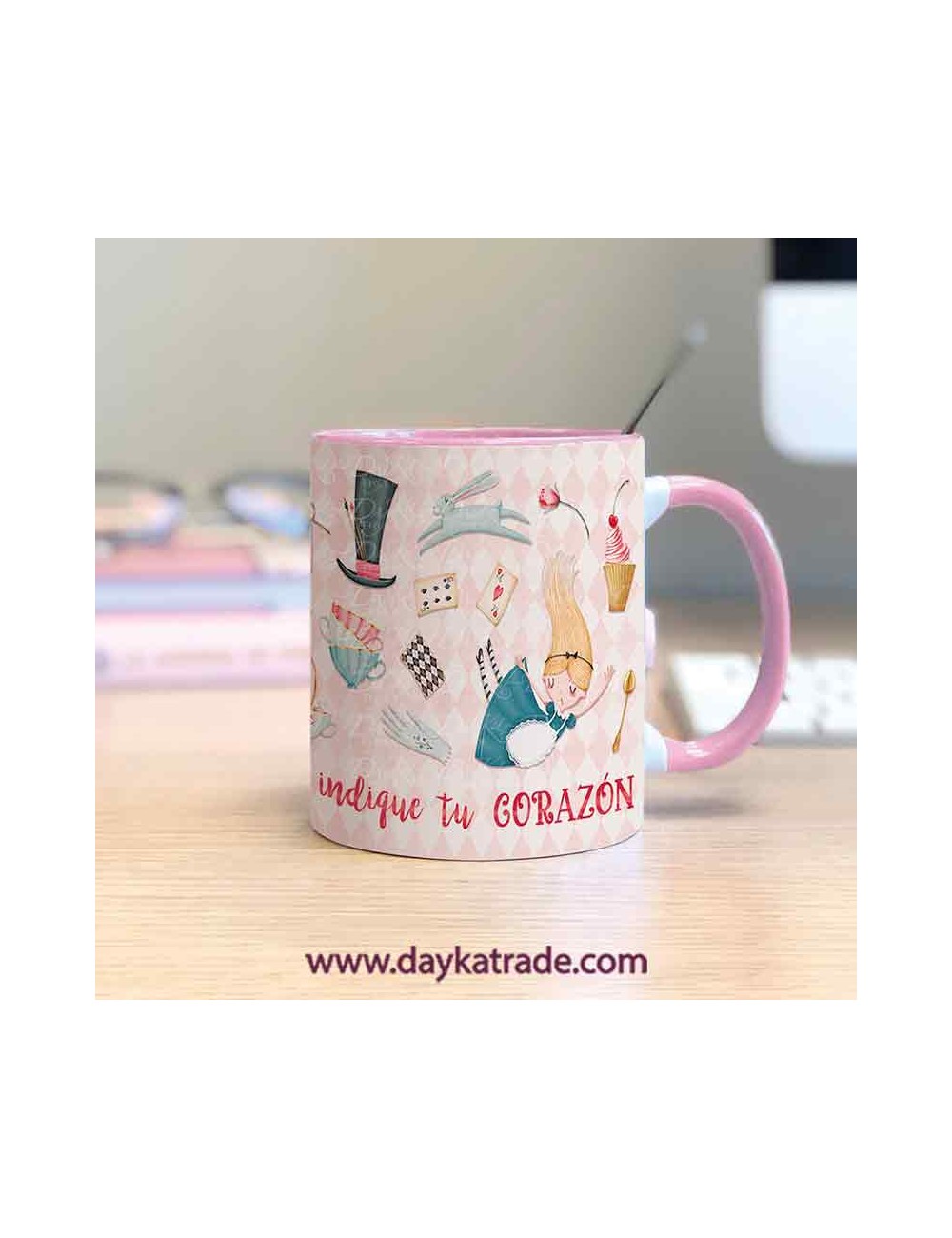 Taza pintada Alicia