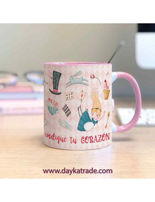 Taza pintada Alicia