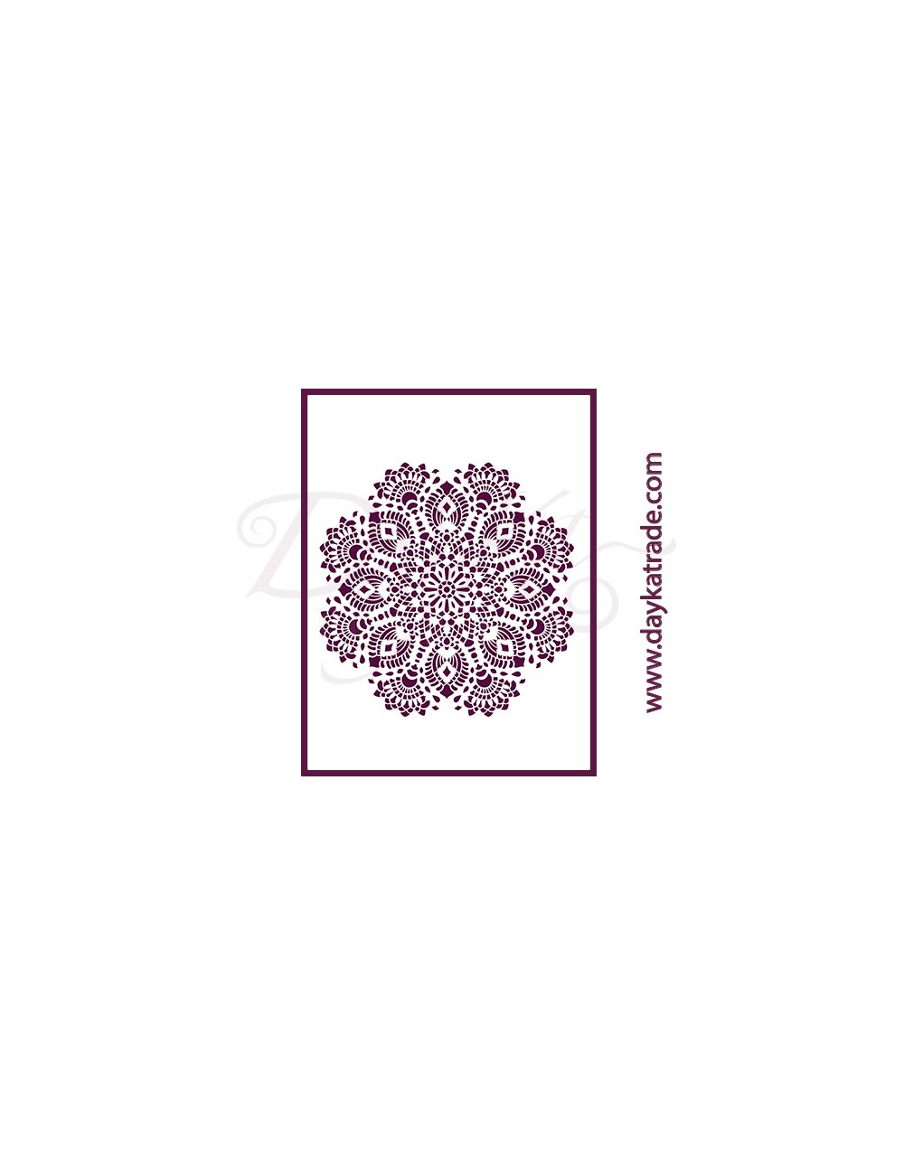 Stencil A3 dayka mandala
