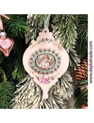 Mini bola de navidad con camafeo 0783022