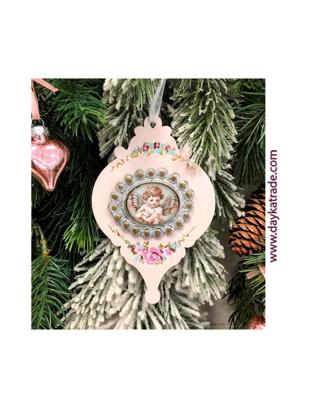 Mini bola de navidad con camafeo 0783022