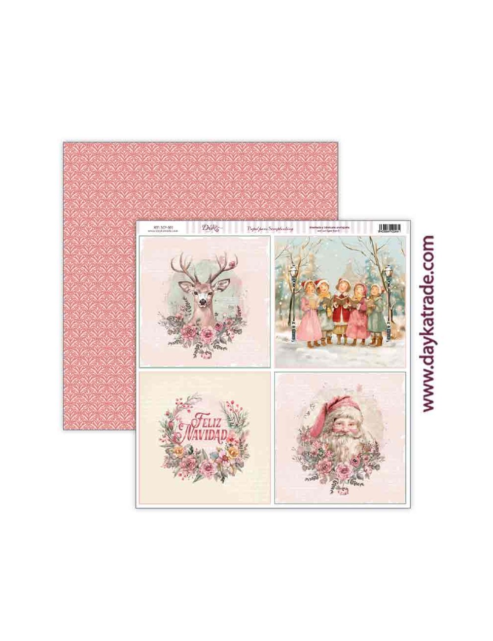 Papel scrap colección "adorada navidad"