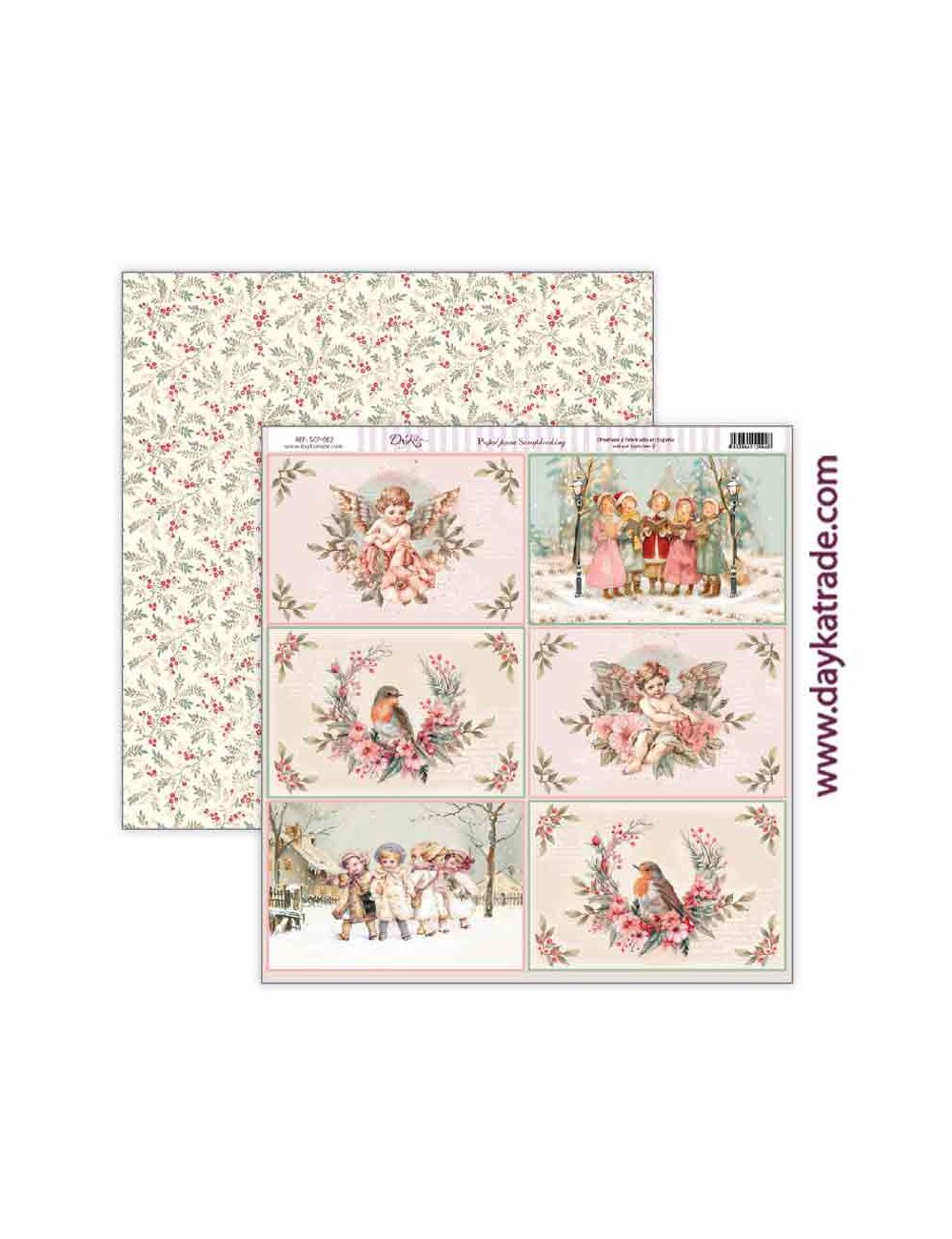 Papel scrap colección "adorada navidad"