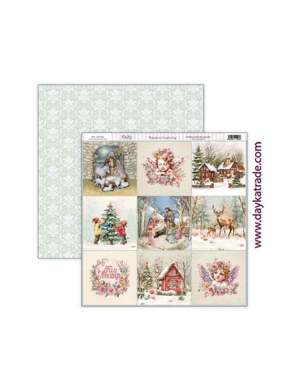 Papel scrap colección "adorada navidad"