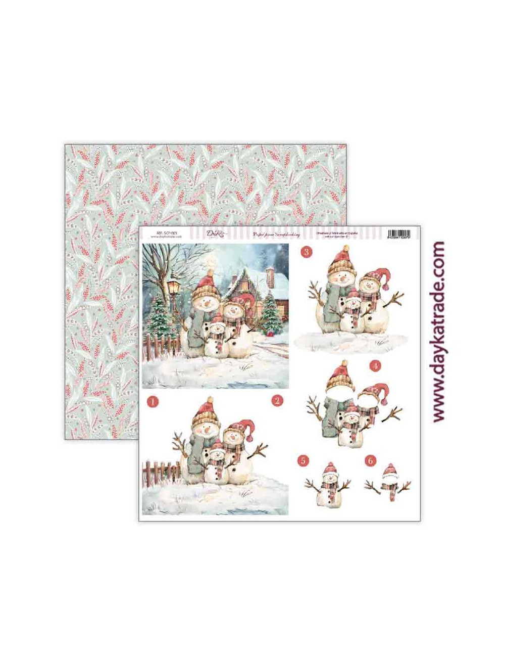 Papel scrap colección "adorada navidad"