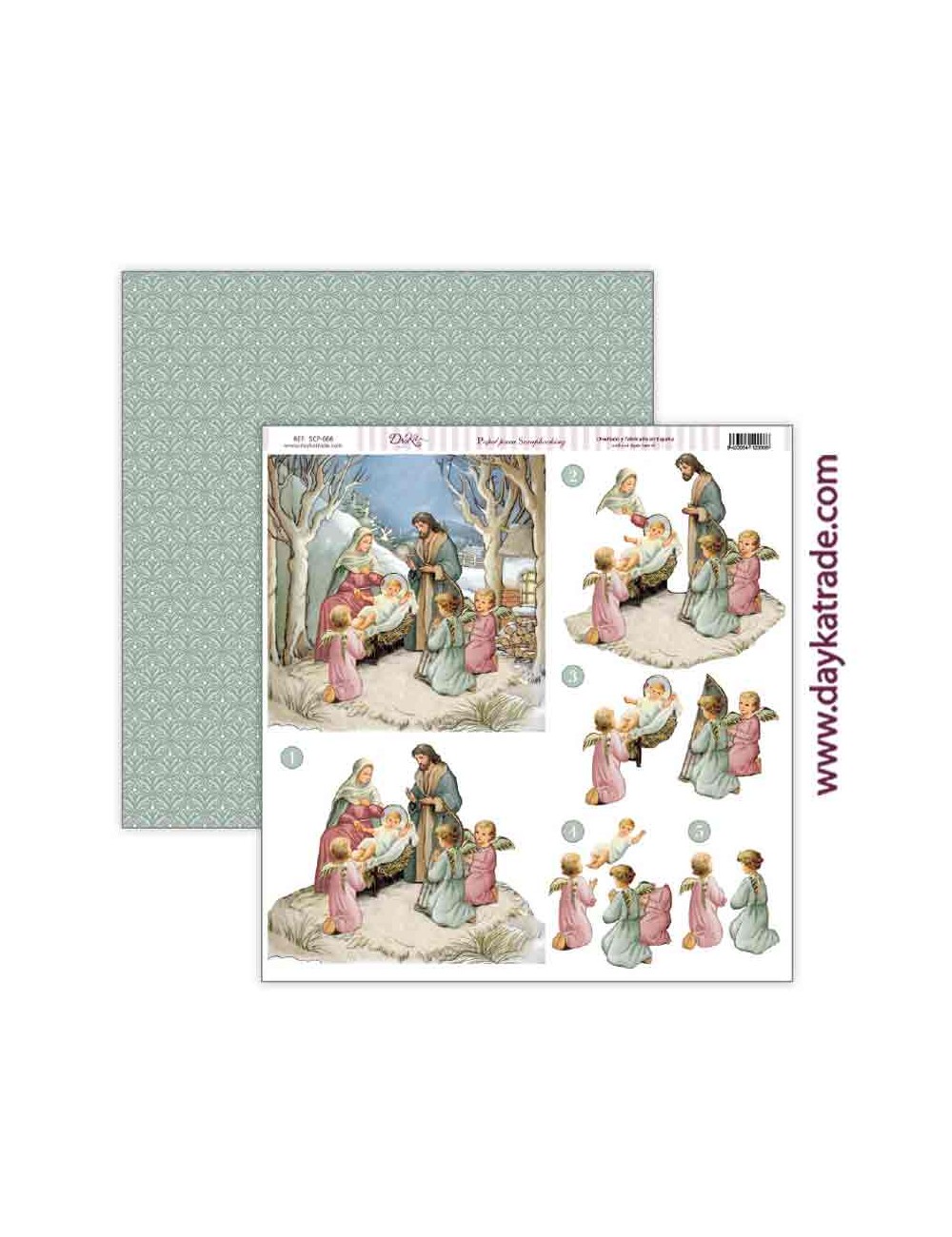 Papel scrap colección "adorada navidad"